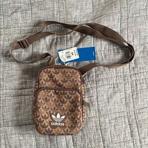Adidas Brown Crossbody Festival Bag  NWT